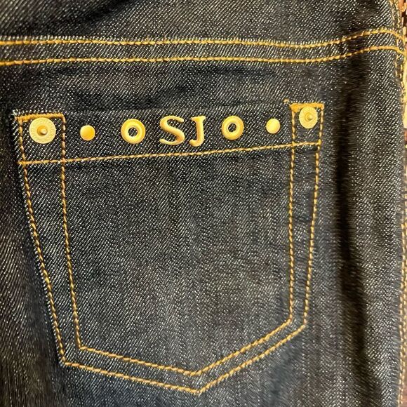 NWOT St. John Sport NWOT Women's Straight Leg Gold Embellished Jeans Size 4 - Picture 5 of 10